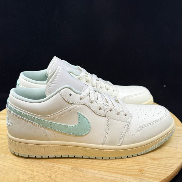 Nike Air Jordan 1 Low Shoes Sail Igloo DC0774-134 Women's Size 11.5/ 10 M NEW - Picture 4 of 8